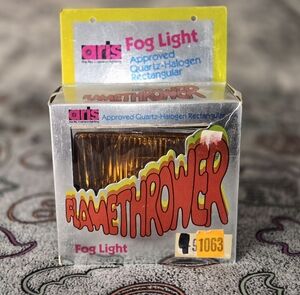 Vintage Flamethrower Fog Light Aris 1063 OEM Amber NEW